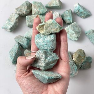 2 Amazonite Stones, Gemstones, Chakra Stones